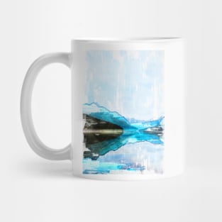 Bowman Lake USA Abstract. For Nature Lovers. Mug